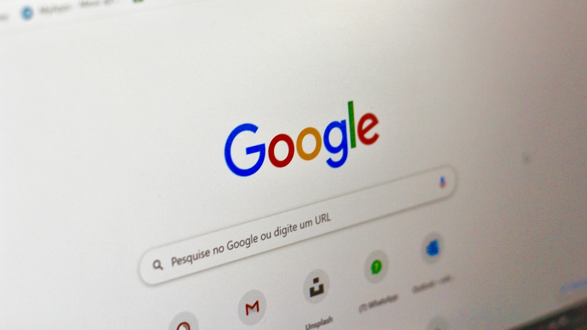A search engine page on a computer screen